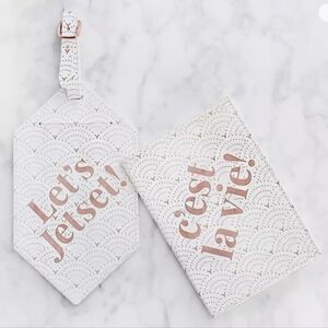 The Jetset Diaries Passport Case + Luggage Tag Duo